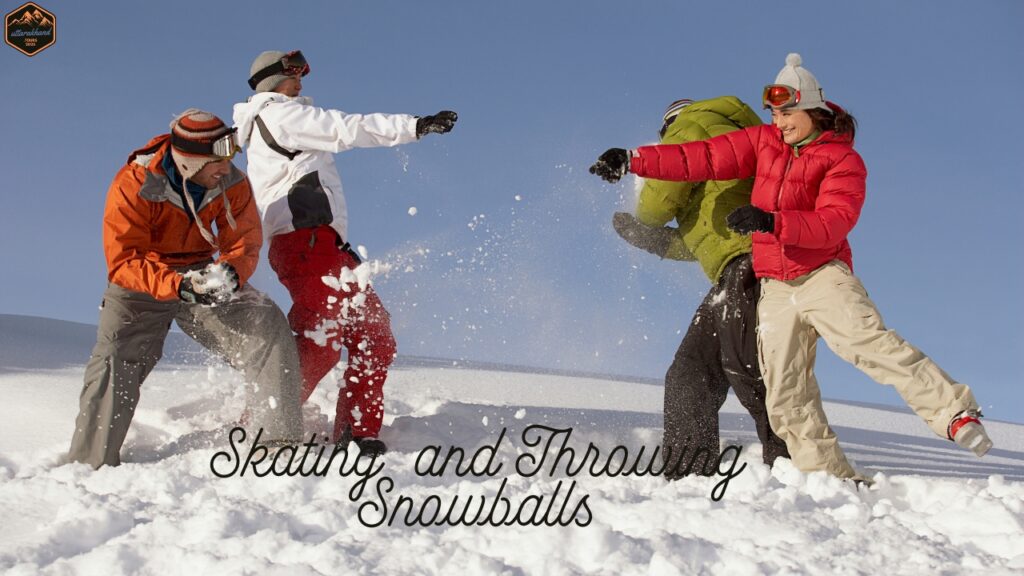 Skating and Throwing Snowballs