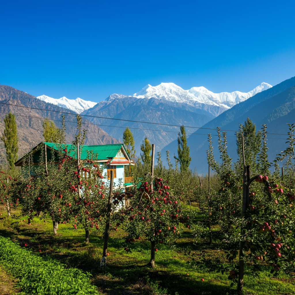 Apple Orchards of Harsil Valley