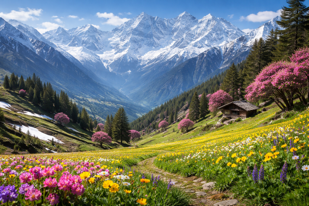 Auli, Snow Views & Spring Meadows