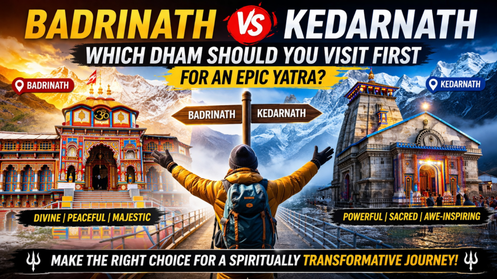 Badrinath vs Kedarnath – Which to Visit First? Your Ultimate 2026 Do Dham Yatra Guide