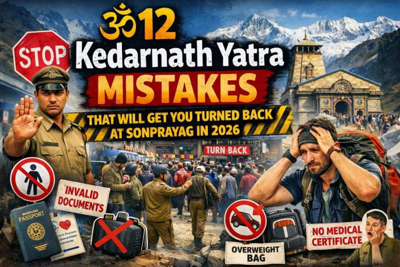 Why Do Pilgrims Get Stopped at Sonprayag? 12 Kedarnath Yatra Mistakes You Must Avoid