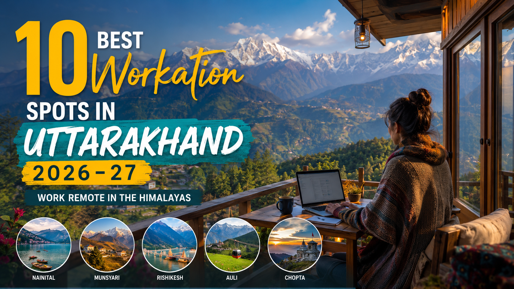 10 Best Workation Spots in Uttarakhand 2026-27