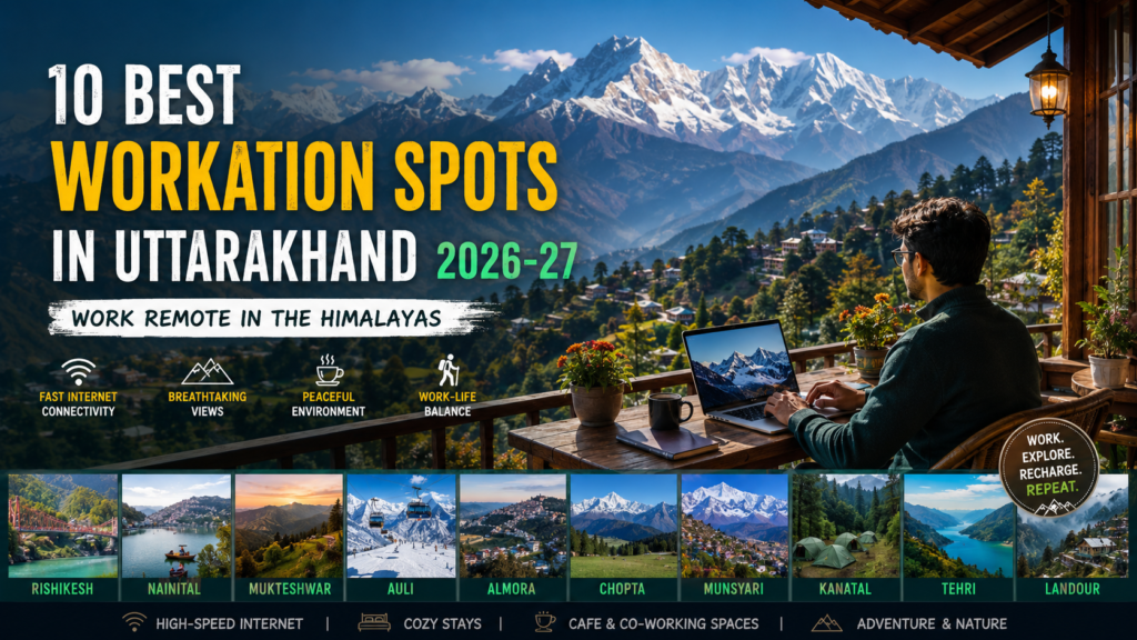 10 Best Workation Spots in Uttarakhand 2026-27