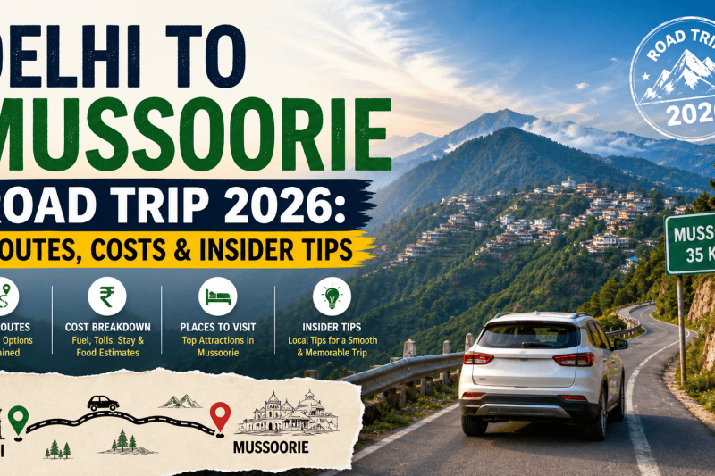 Delhi to Mussoorie Road Trip 2026: Routes, Costs & Insider Tips