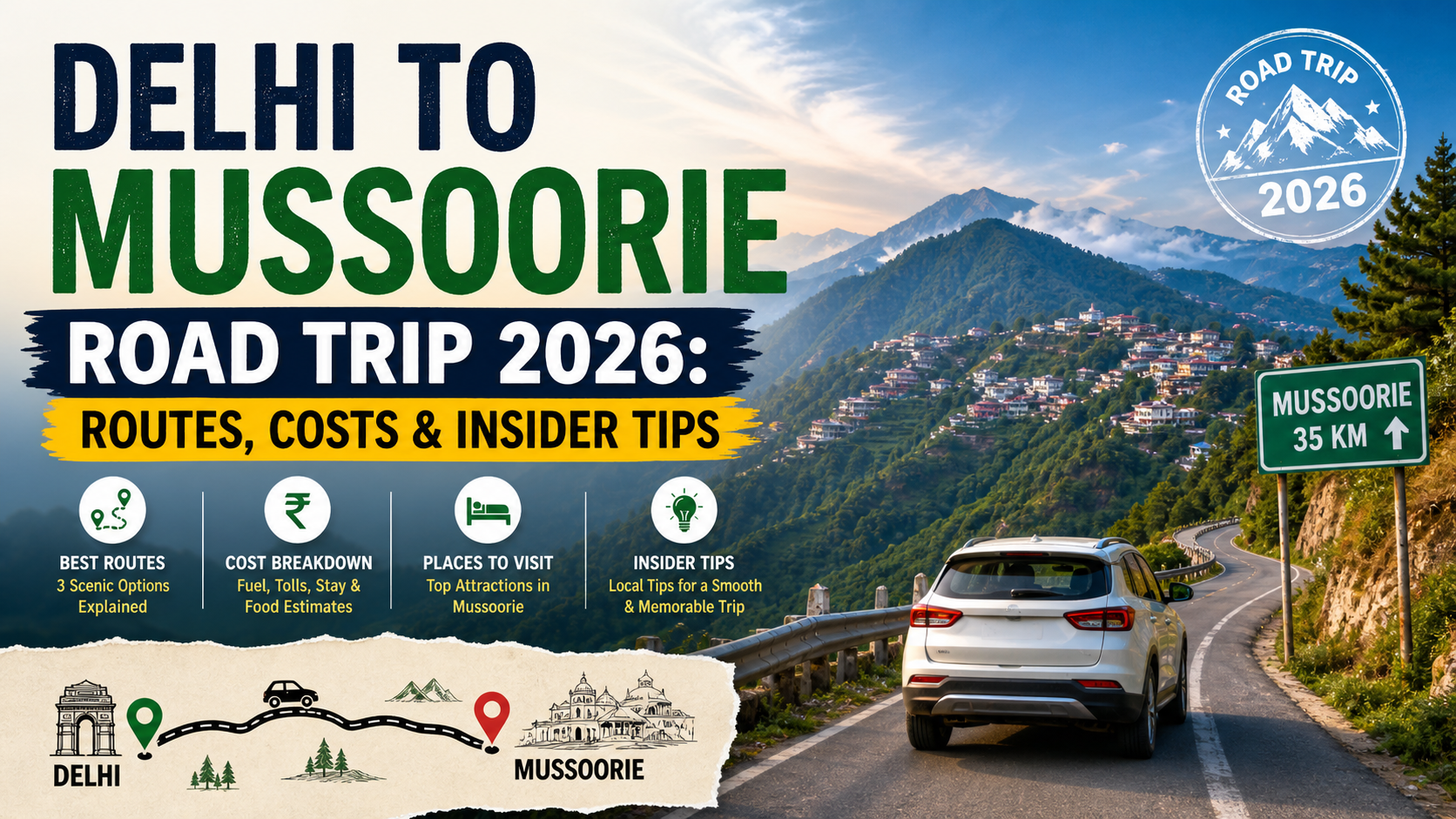 Delhi to Mussoorie Road Trip 2026