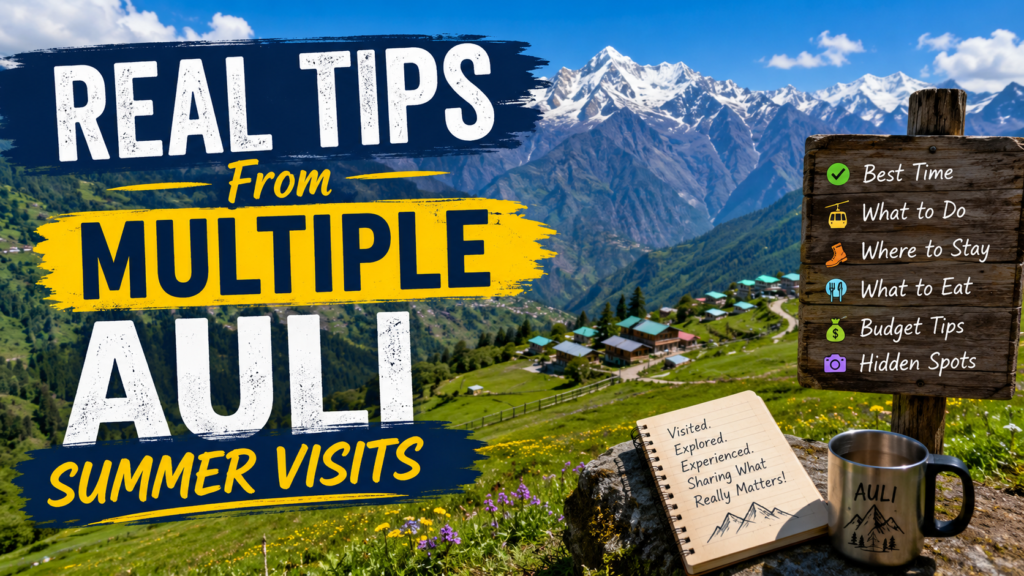 Real Tips From Multiple Auli Summer Visits