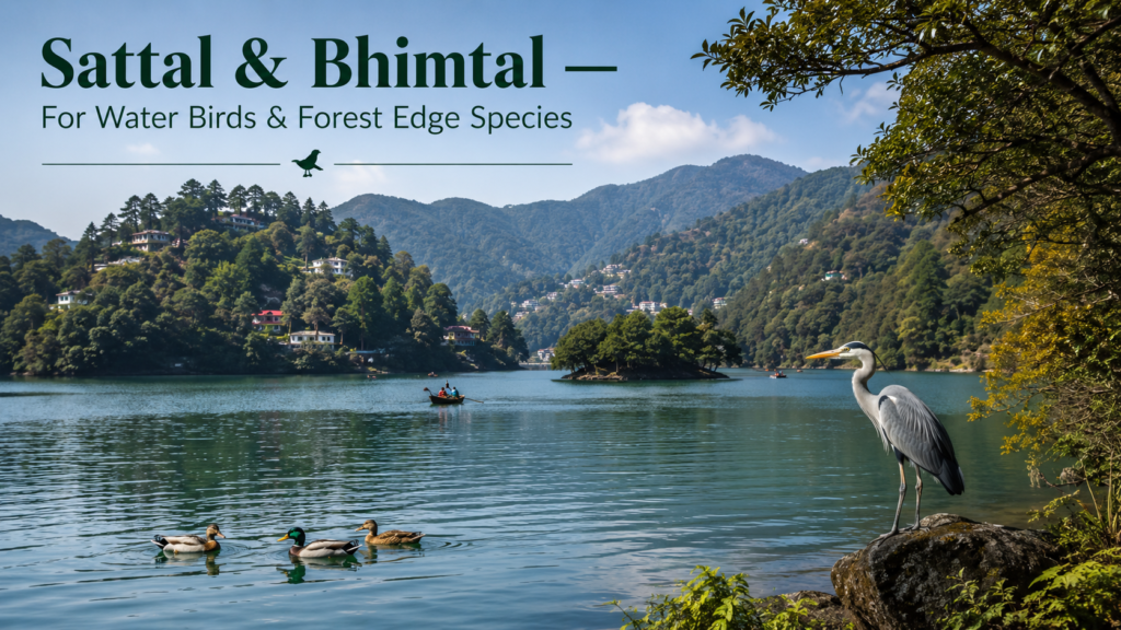 Sattal & Bhimtal — For Water Birds & Forest Edge Species