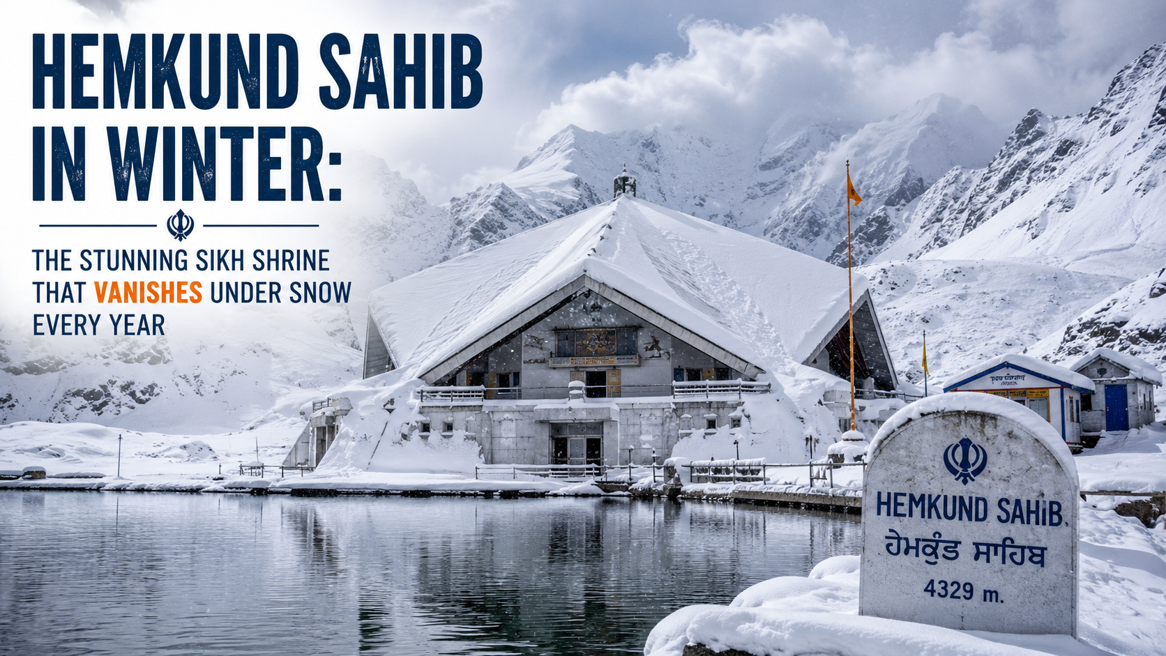Hemkund Sahib in Winter